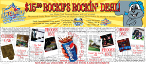 $15.99 Rocky's Rockin' Deal!