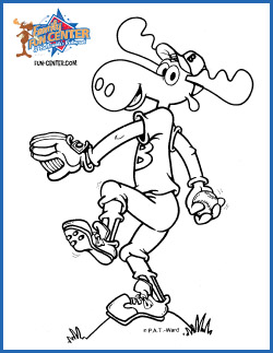 Bullwinkle Coloring Sheet