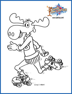 Bullwinkle Coloring Sheet